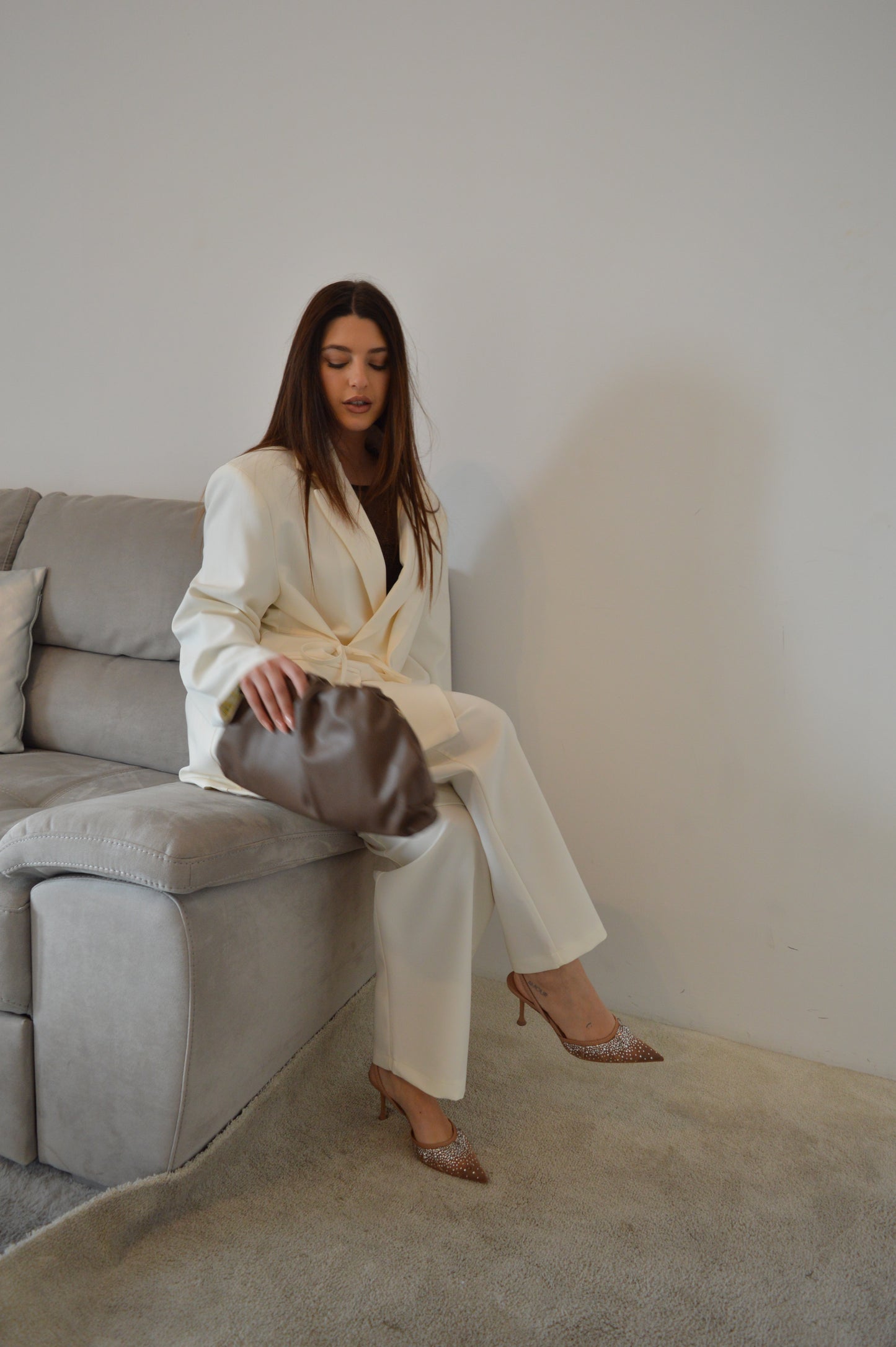Pantalone da coordinato PANNA