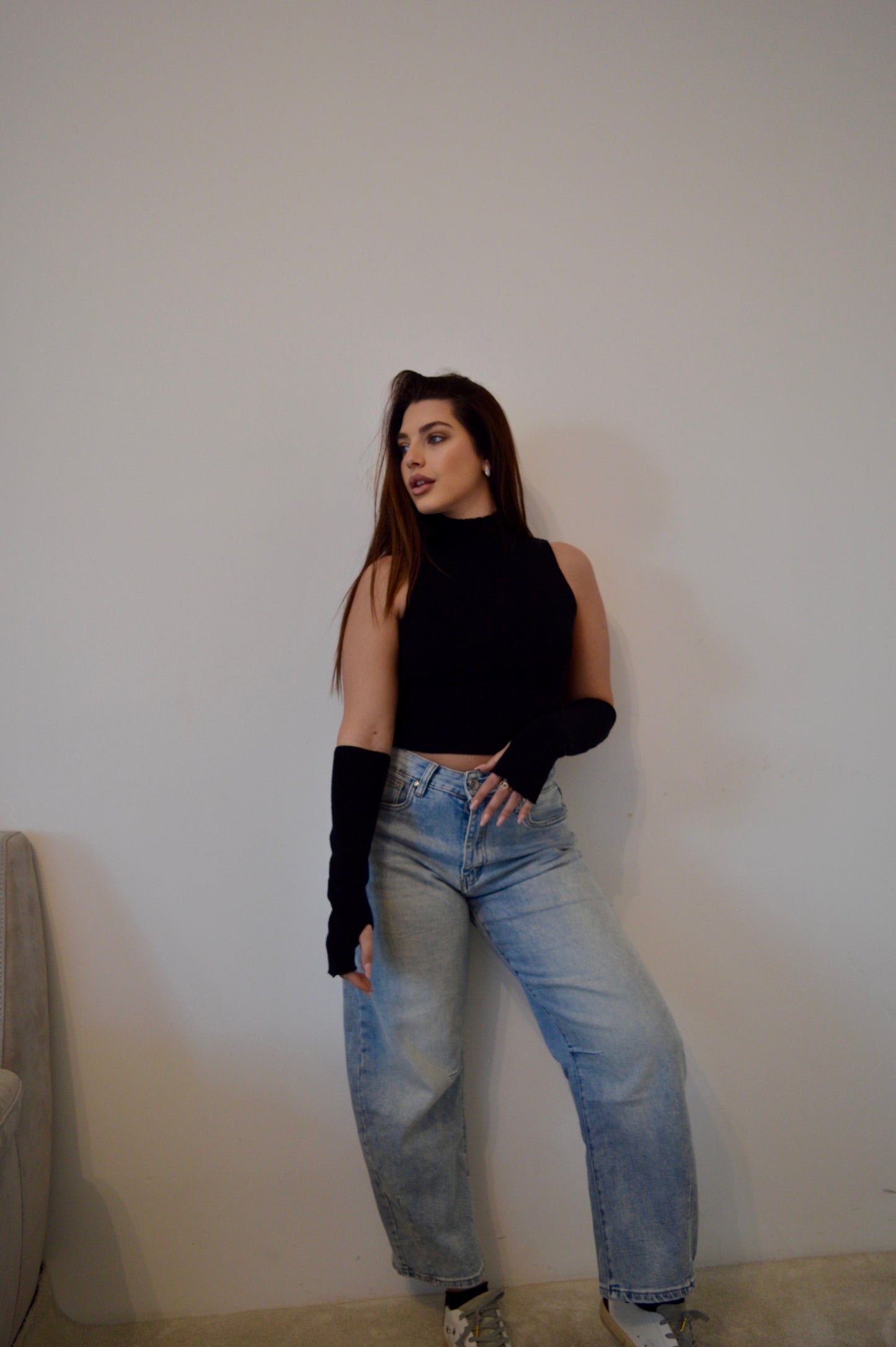 TOP CHARLOTTE con MANICOTTI