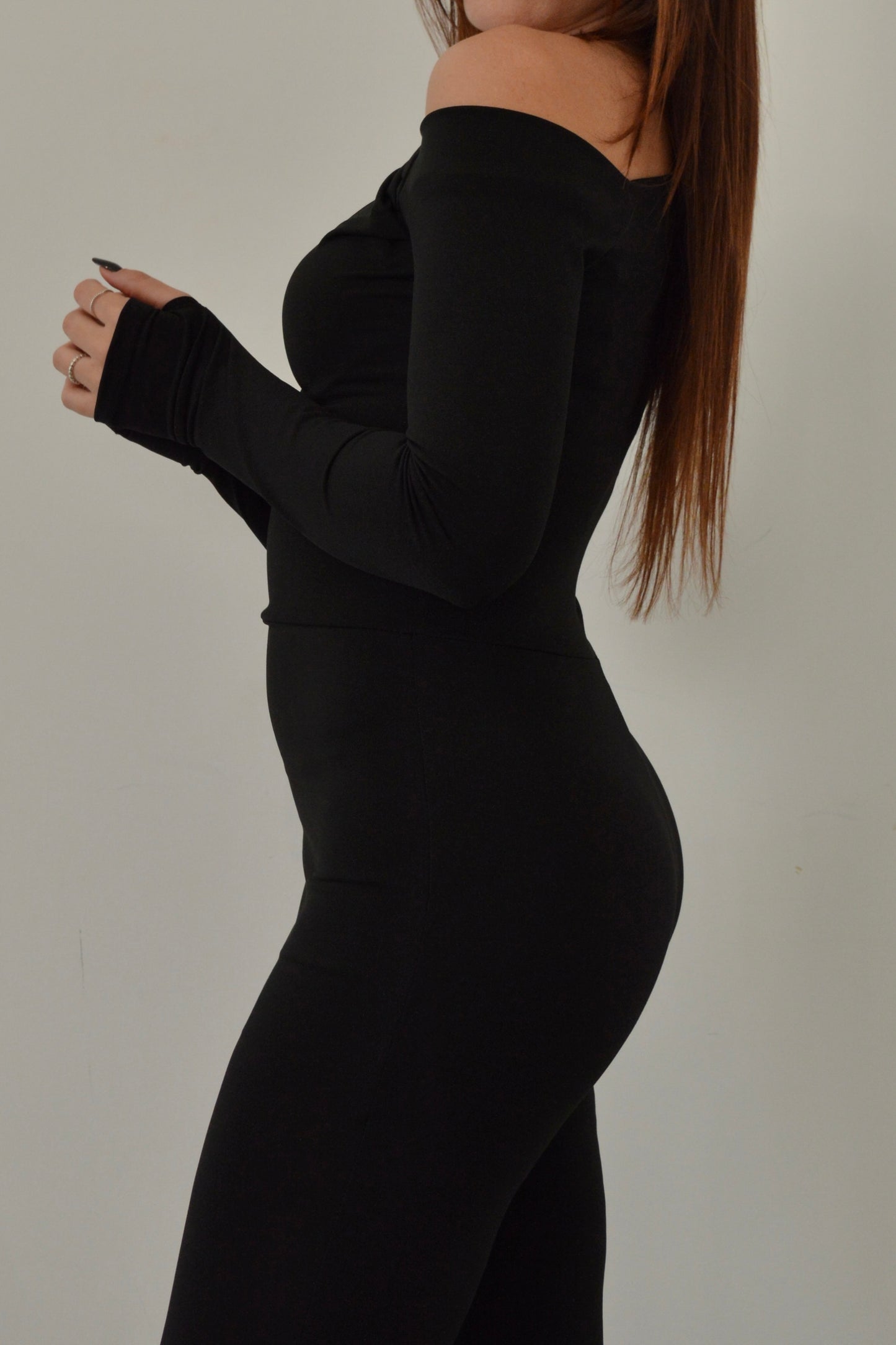 Tuta aderente con maniche lunghe
