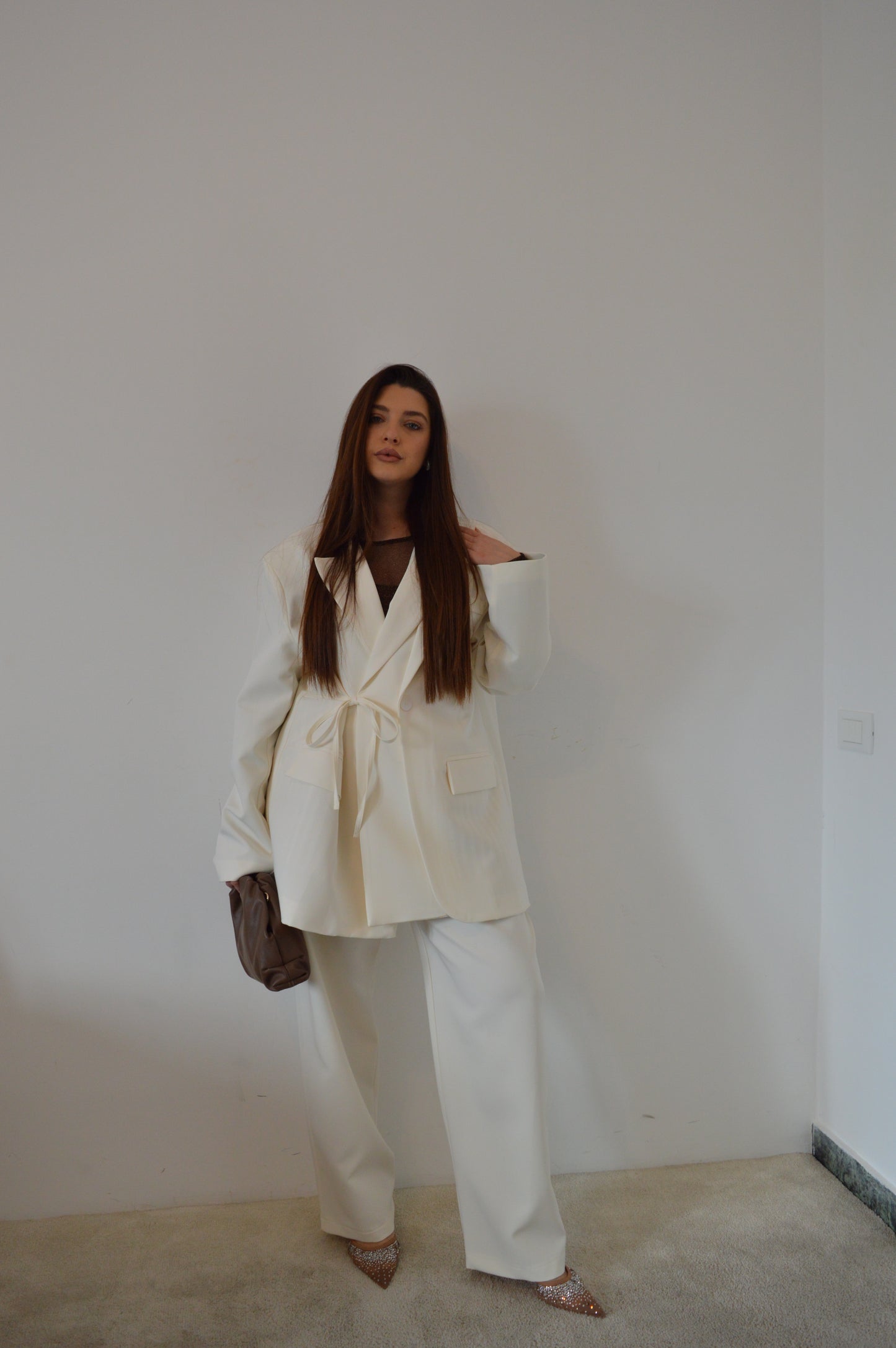 Pantalone da coordinato PANNA