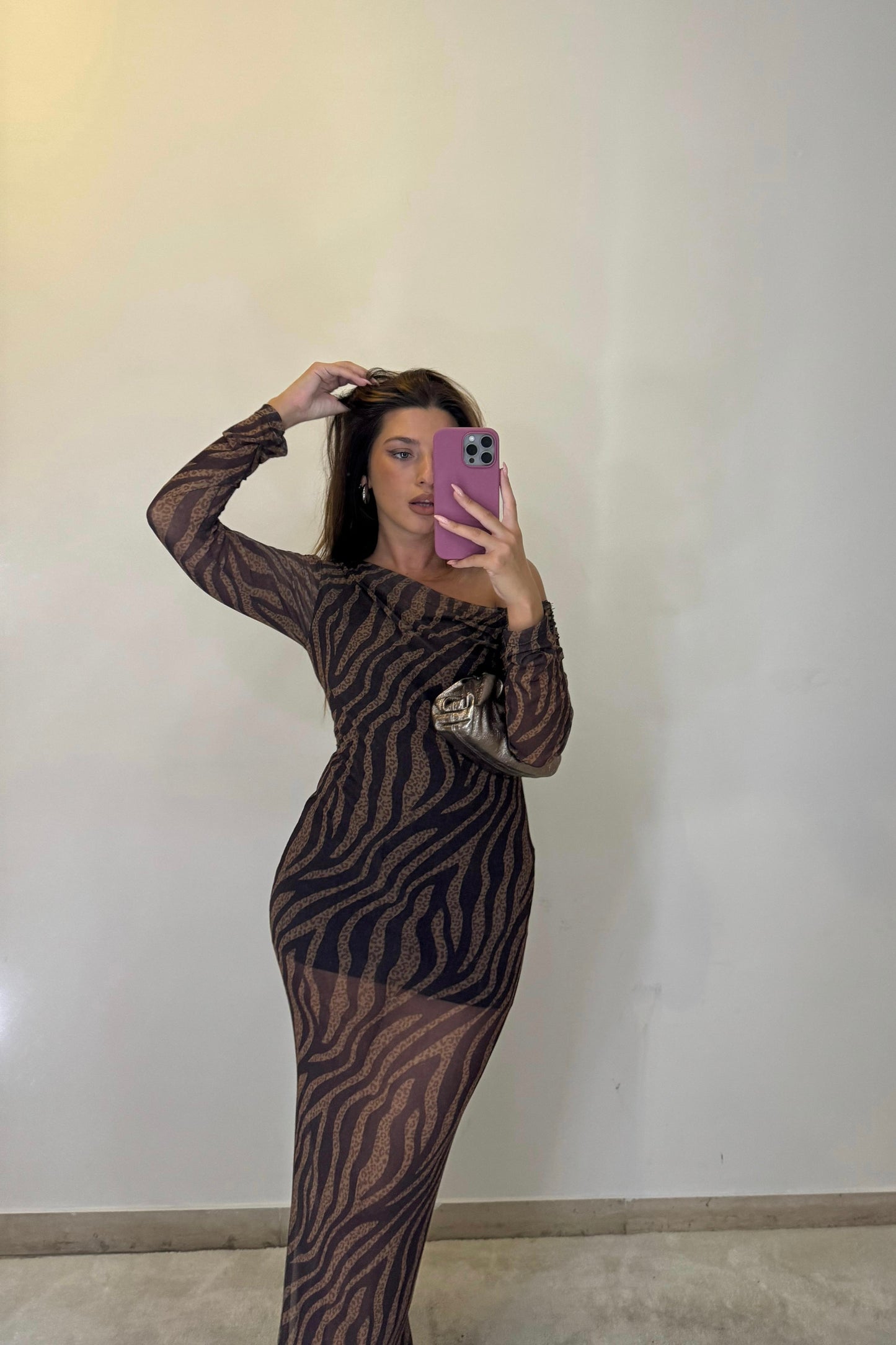 TIGER LONG DRESS lumina