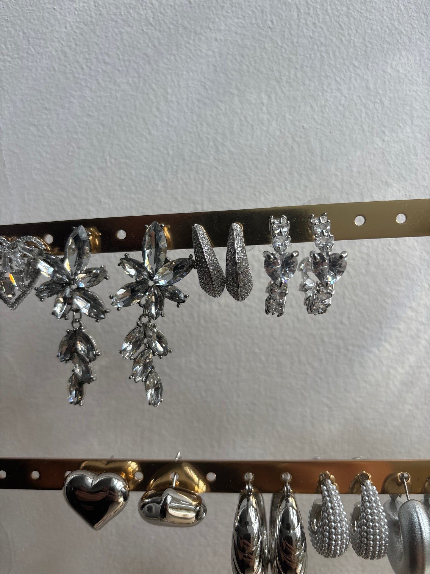 orecchini CUORE STRASS