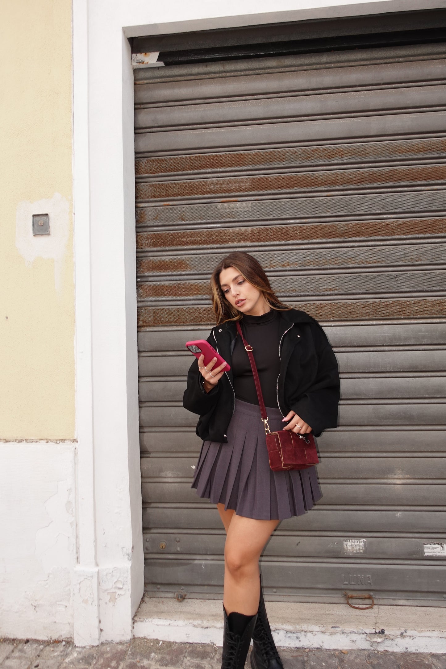 Giacca BOMBER in suede