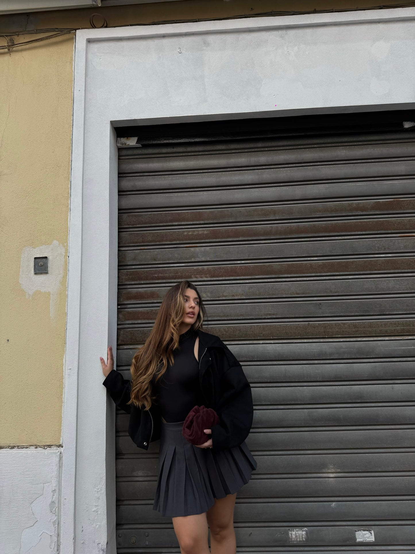 Giacca BOMBER in suede