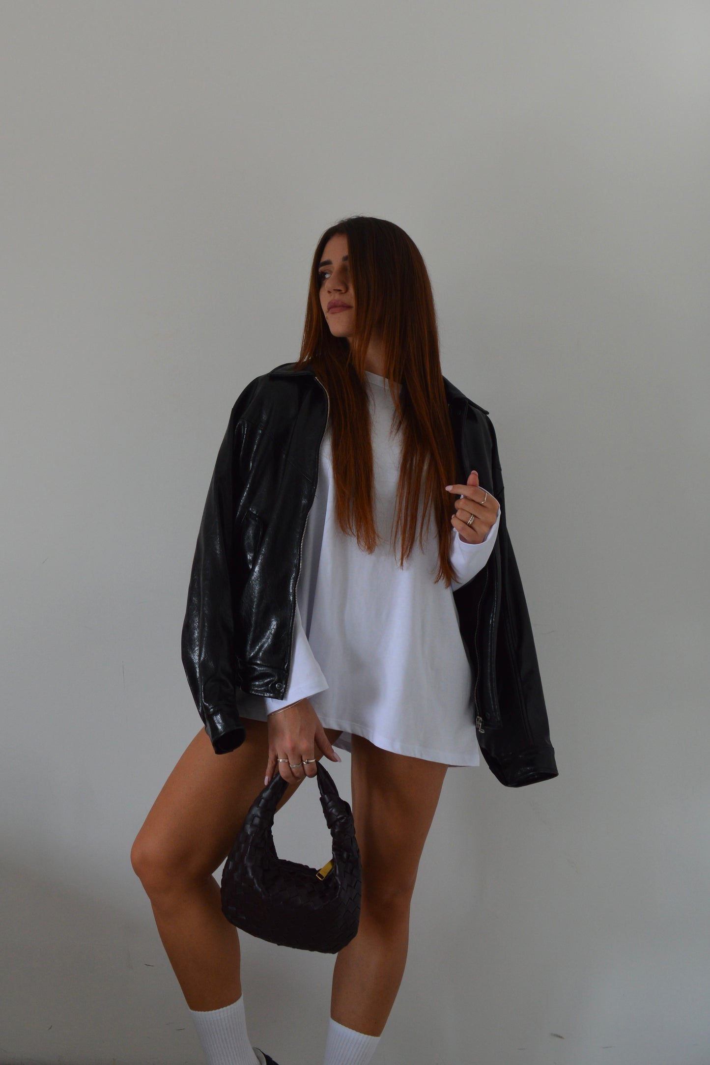 Maglietta bianca con spalline