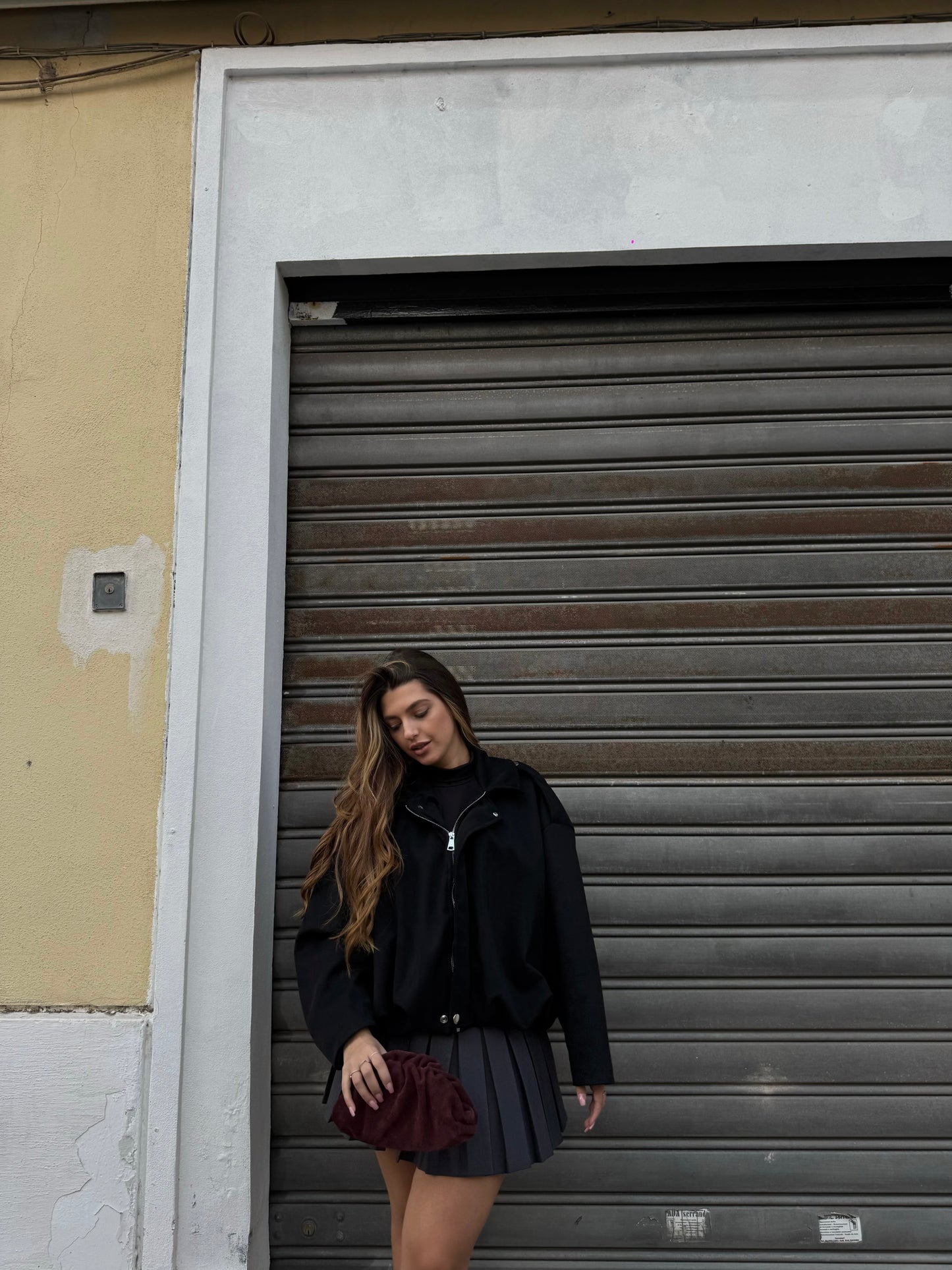 Giacca BOMBER in suede