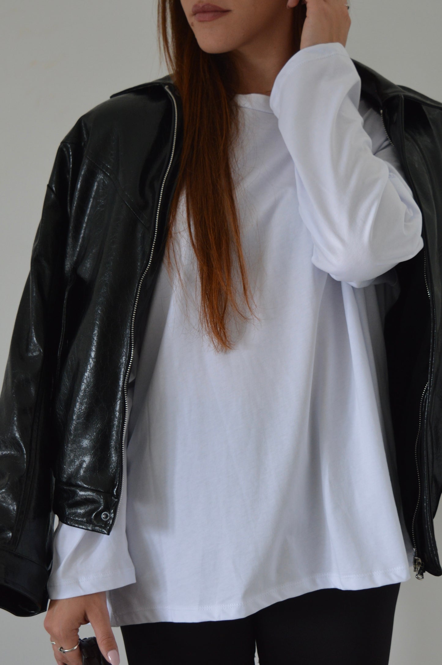 Maglietta bianca con spalline