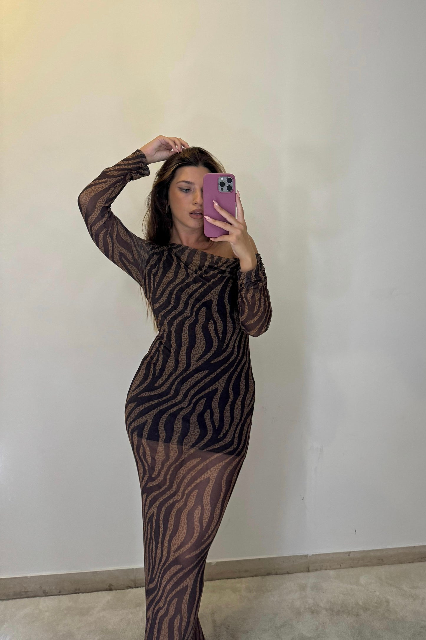 TIGER LONG DRESS lumina