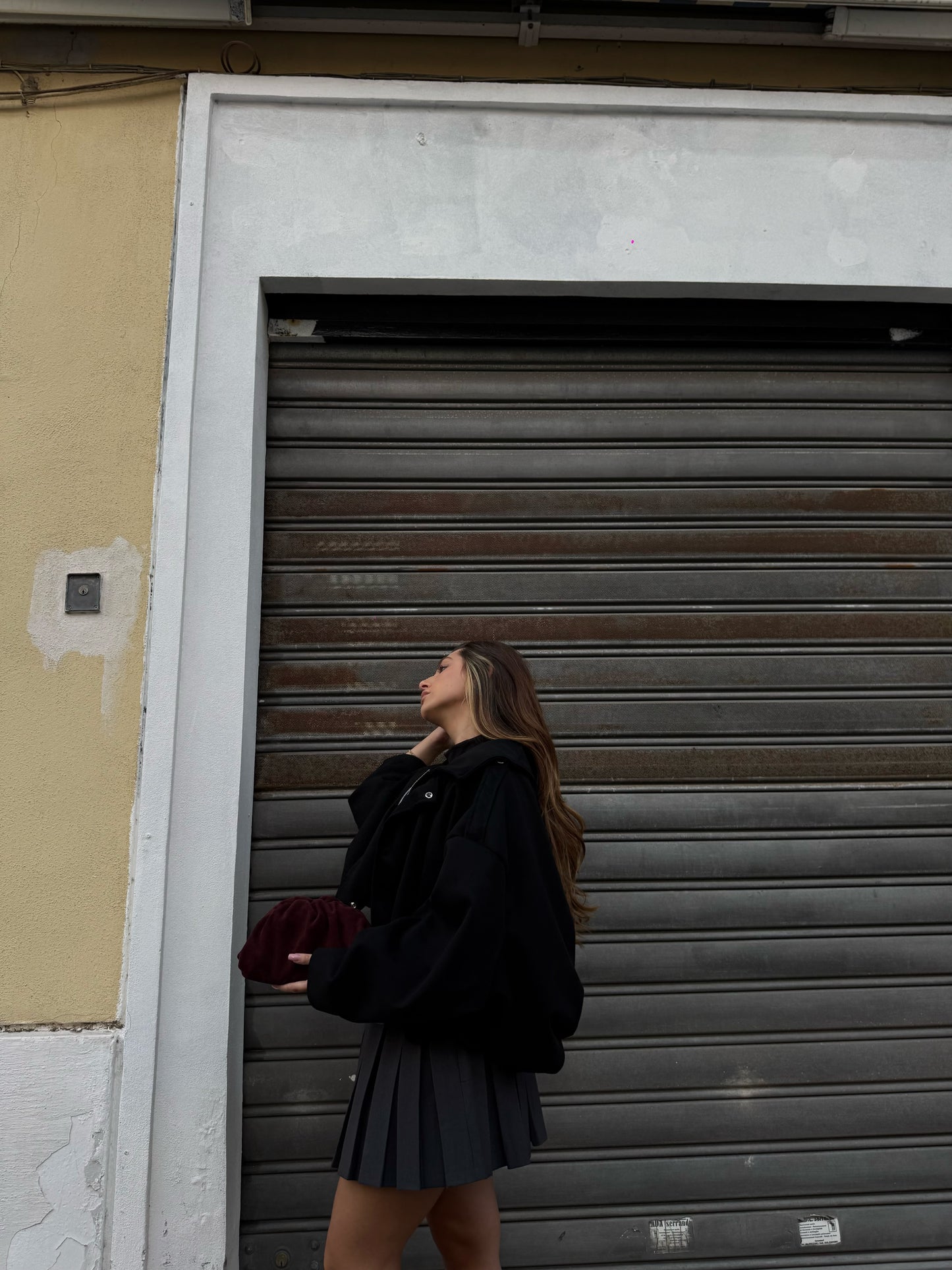 Giacca BOMBER in suede