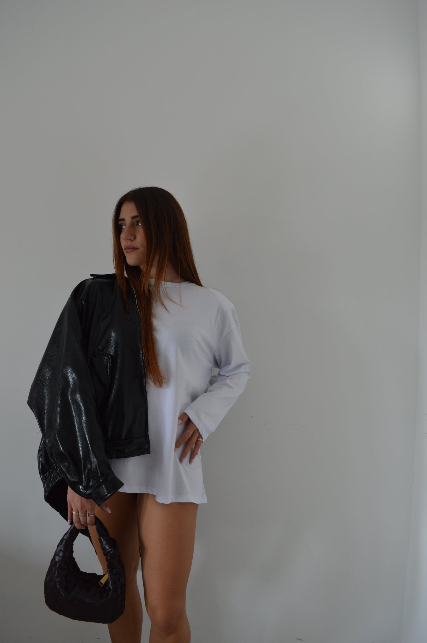 Maglietta bianca con spalline