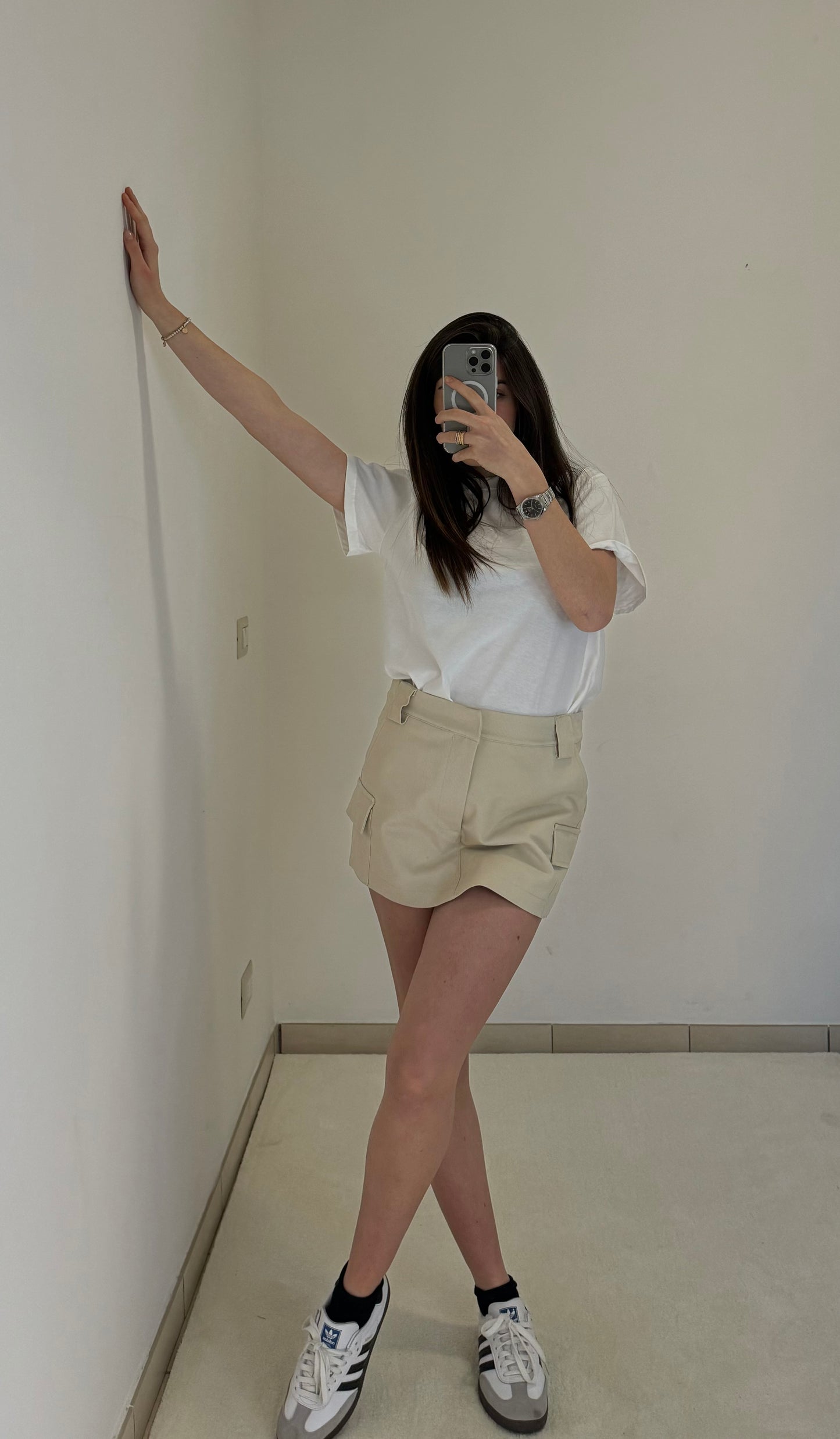 GONNA PANTALONE beige